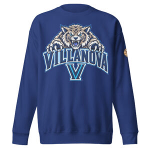 Home Villanova sweatshirt – Nova College premium crewneck in Team Royal.